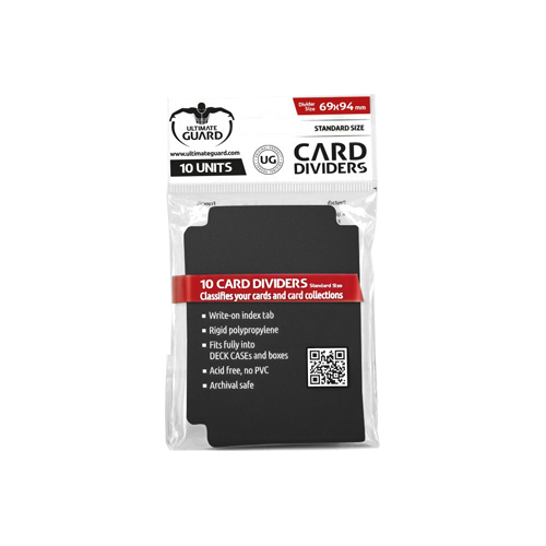 Разделители Ultimate Guard Card Dividers Black