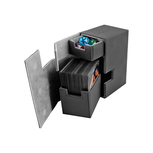 Декбокс Ultimate Guard Flip'n'Tray XenoSkin™ Deck Case 80+ Black