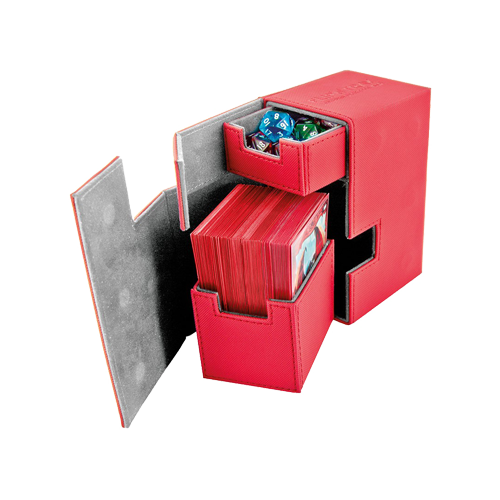Декбокс Ultimate Guard Flip'n'Tray XenoSkin™ Deck Case 80+ Red